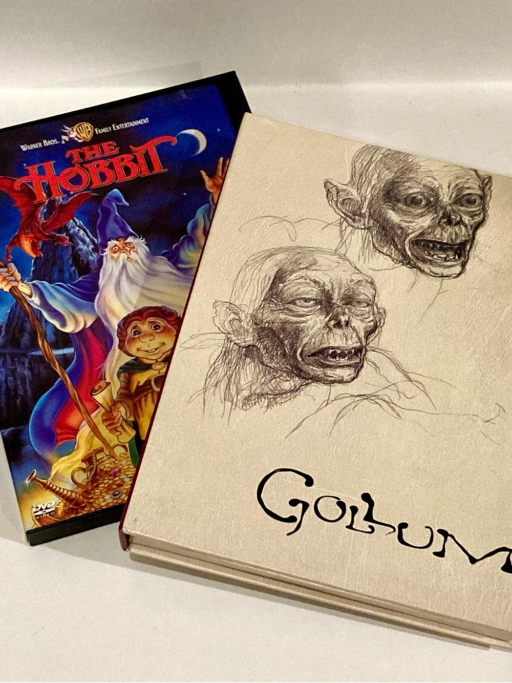 Lord of the Rings LOTR Collectible DVD Set Creating Gollum DVD/Book & The Hobbit